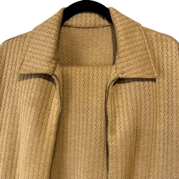 St. John Vintage Tan Brown Jogging Track Suit Set Jacket and Pull on Pants - Picture 6 of 15